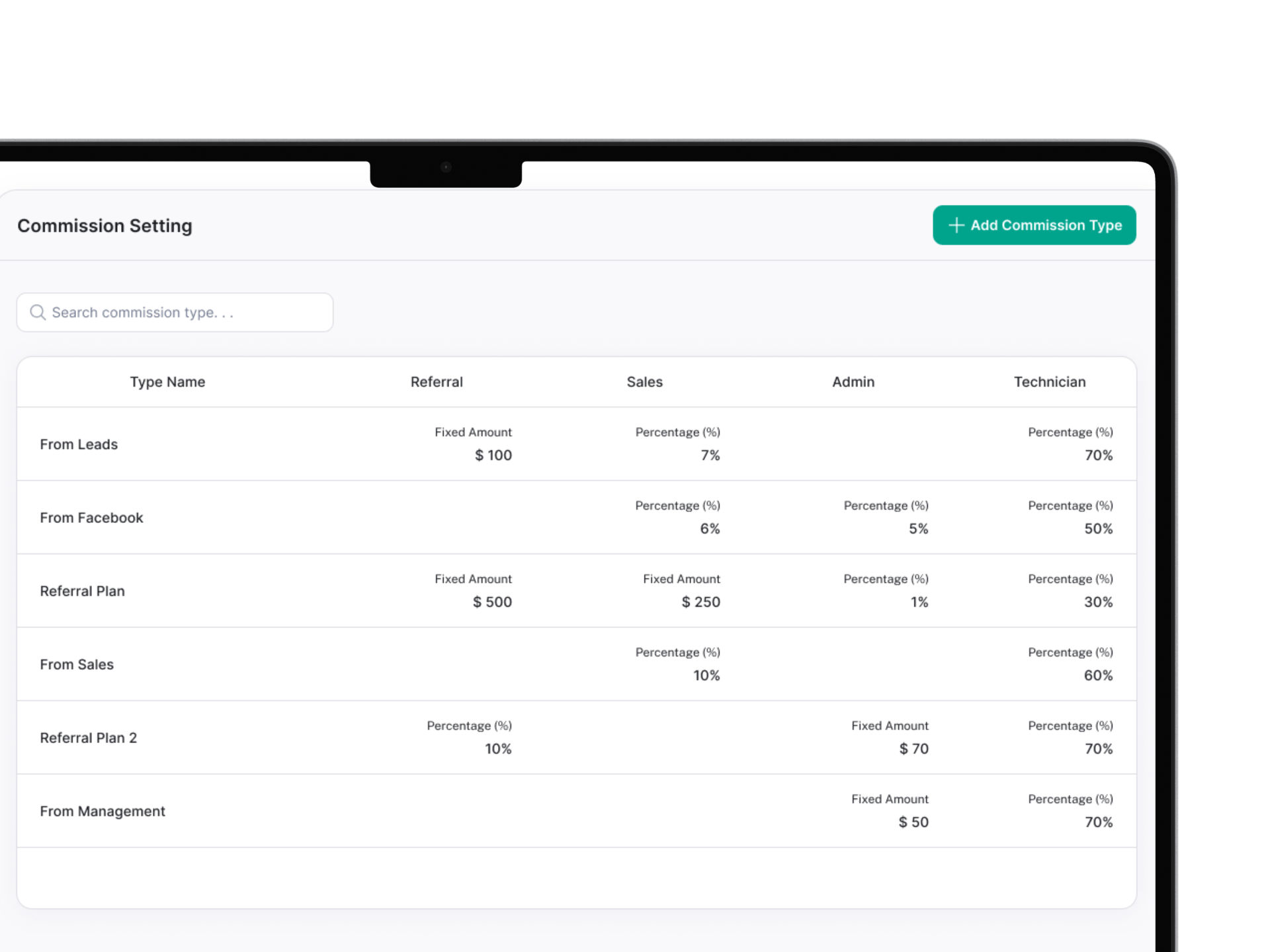 Air Conditioner CRM Dashboard